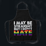 私はストレートかもしれないけど、LGBTやゲイを嫌いじゃない エプロン<br><div class="desc">私はストレートかもしれないけど、LGBTやゲイを嫌ってない</div>