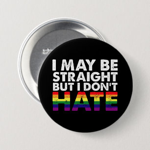 私はストレートだけどLGBTゲイが嫌いなわけじゃない 缶バッジ