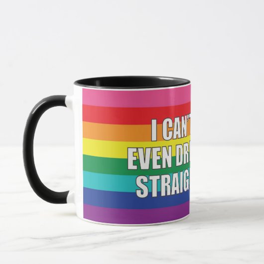 私はストレートで飲むことさえできない マグカップ (左)