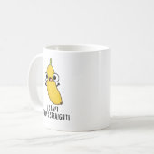 私はストレート考えのフルーツバおもしろいナプンできない コーヒーマグカップ (正面左)