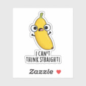 私はストレート考えのフルーツバおもしろいナプンできない シール (シート)