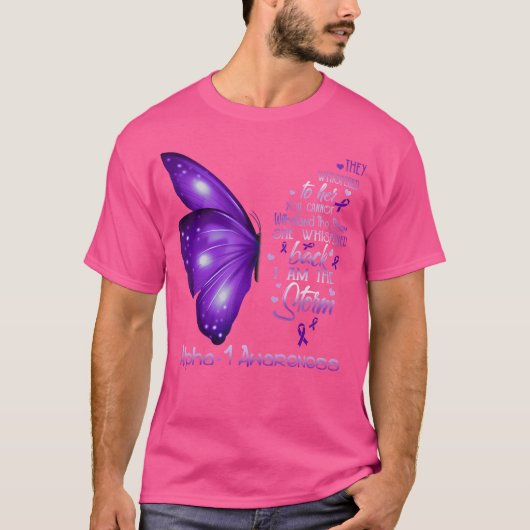 私はストームアルファ1認識度蝶 Tシャツ (正面)