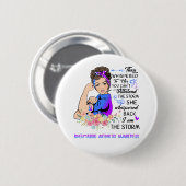 私はストームリウマチ性関節炎認識度 缶バッジ (正面&裏面)