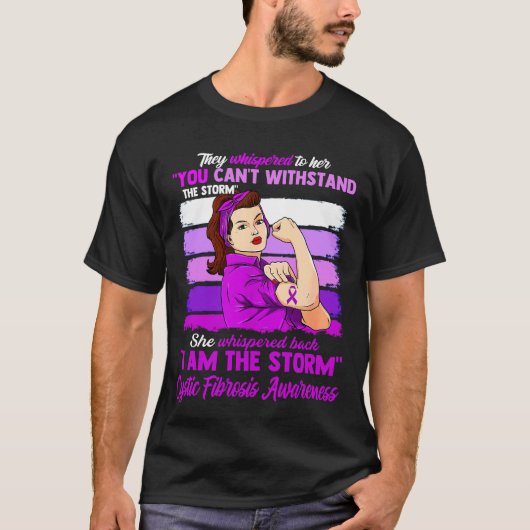 私はストーム嚢胞性線維症認識度 Tシャツ (正面)