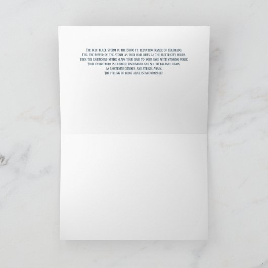 私はストーム文房具パーソナライズされたのノートカード カード (内部)