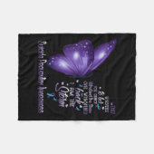 私はストーム自殺防止認識度バター フリースブランケット (正面(横))