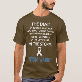 私はストーム自閉症の戦士の自閉症意識(3) Tシャツ