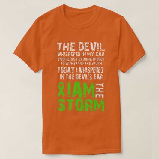 私はストーム自閉症戦士の自閉症意識TSh Tシャツ (デザイン正面)