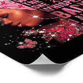 私はストーム黒人女性アフロ乳がん戦争 ポスター (角)