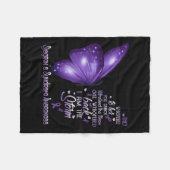 私はストーム・シュジョグレン症候群認識度・バター フリースブランケット (正面(横))