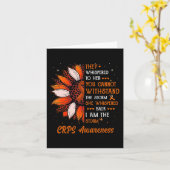 私はストームCRPS認識度月戦士オレンジ カード (黄色い花)