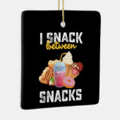 私はスナック食べ物の甘い恋人の間でスナック セラミックオーナメント (右)