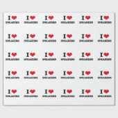 私はスニーカーを愛します ラッピングペーパー (フラット)