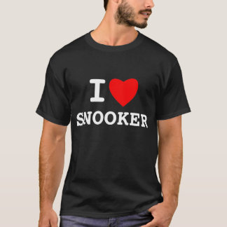 私はスヌーカーを愛します Tシャツ