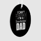 私はスノーボードパパ オーナメント (正面)