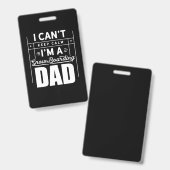 私はスノーボードパパ バッジ (正面＆裏面)