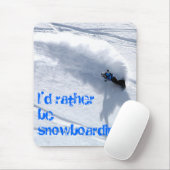 私はスノーボード・マウスのマットになりたい マウスパッド (マウス)