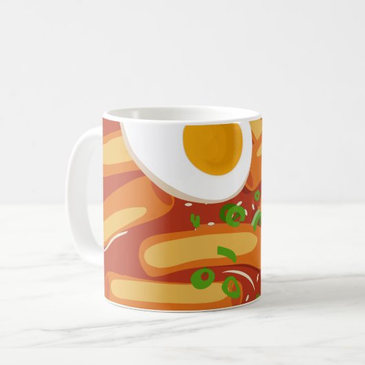 私はスパイシーなテオボッキが大好き コーヒーマグカップ (正面左)