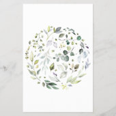 私はスパイハーブウェディングレセプションゲームカードフライヤー チラシ (裏面)