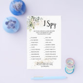 私はスパイハーブウェディングレセプションゲームカードフライヤー チラシ (シングル)