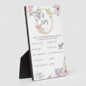 私はスパイベイビーシャワーゲームプラーク フォトプラーク (側面)