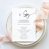 私はスパイ結婚のブライダルシャワーゲームカード 招待状