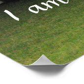 「私はスピリットであなたと一緒にいる」プリント ポスター (角)