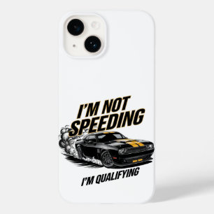 私はスピード違反で、私は予選カーおもしろいデザイン Case-Mate iPhone 14ケース