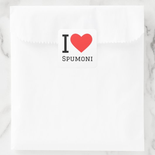 私はスプムーニが大好き スクエアシール (バッグ)