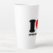 私はスプレッドシートが大好き カフェラテマグ (正面)