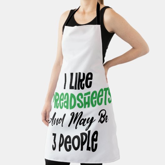 私はスプレッドシートが好きで、3人かもしれない エプロン (インサイチュ)