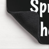 私はスプレッドシートクラシックが大好きブラックギフト マウスパッド (コーナー)