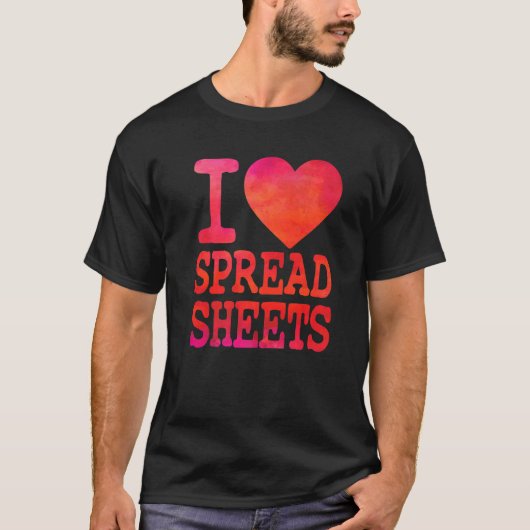 私はスプレッドシート税理士の保険計理人が大好き Tシャツ (正面)