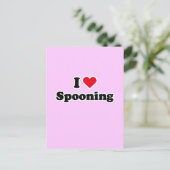 私はスプーンを作るのが好きです ポストカード (スタンド正面)