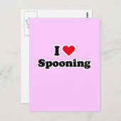 私はスプーンを作るのが好きです ポストカード (正面/裏面)