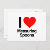 私はスプーンを測るのが大好きだ ポストカード (正面/裏面)