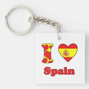 私はスペインが大好きだ キーホルダー
