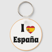 私はスペインとハートが大好き – 国、旅行/スポーツ キーホルダー (裏面)
