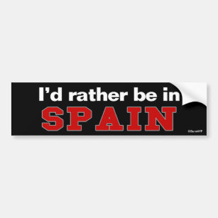 私はスペインにむしろいます バンパーステッカー