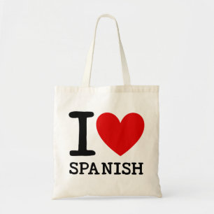 私はスペインのな先生のトートを愛します トートバッグ