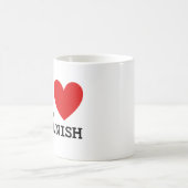 私はスペインのな先生のマグを愛します コーヒーマグカップ (中央)