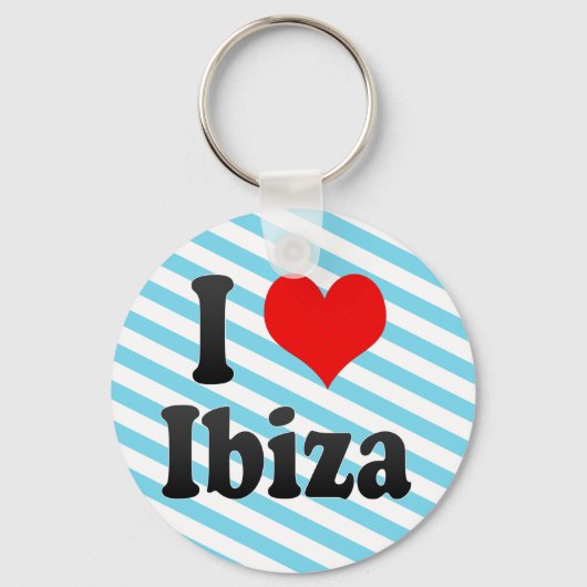 私はスペインのイビサが大好き。Me Encanta Ibiza,スペイン キーホルダー (正面)