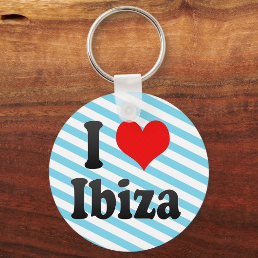 私はスペインのイビサが大好き。Me Encanta Ibiza,スペイン キーホルダー (正面)