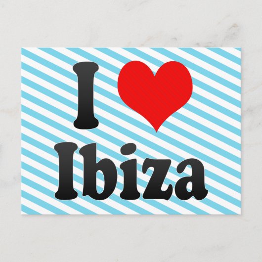 私はスペインのイビサが大好き。Me Encanta Ibiza,スペイン ポストカード (正面)