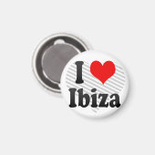 私はスペインのイビサが大好き。Me Encanta Ibiza，スペイン マグネット (正面/裏面)