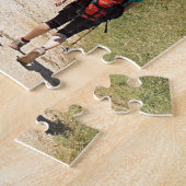 私はスペインのエルカミノを歩いた(キャプション) ジグソーパズル (側面)