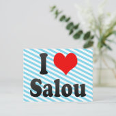 私はスペインのサロウが大好きだ。Me Encanta Salou，スペイン ポストカード (スタンド正面)