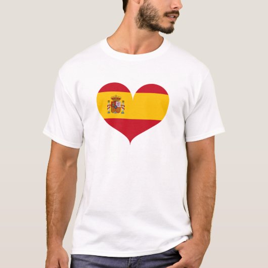 私はスペインの旗が好き Tシャツ (正面)