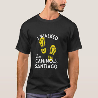 私はスペインのCamino De Santiagoハイキングブーツを歩いた Tシャツ