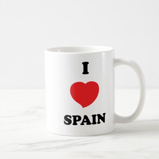 私はスペインを愛します コーヒーマグカップ (右)